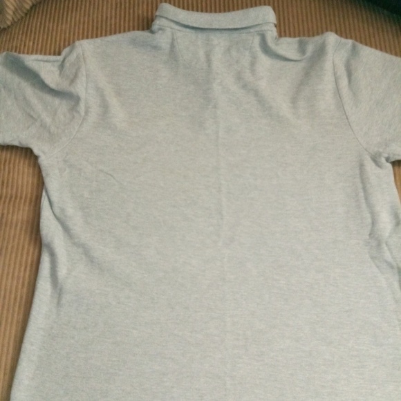 Chaps Heather Gray Cotton Pullover Short Sleeve Polo Shirt - Picture 4 of 10